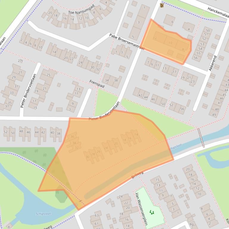 Kaart van postcodegebied 9801ND.