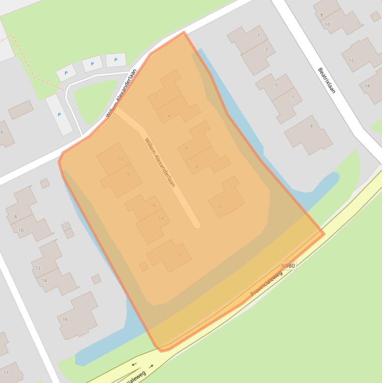 Kaart van postcodegebied 9801PC.