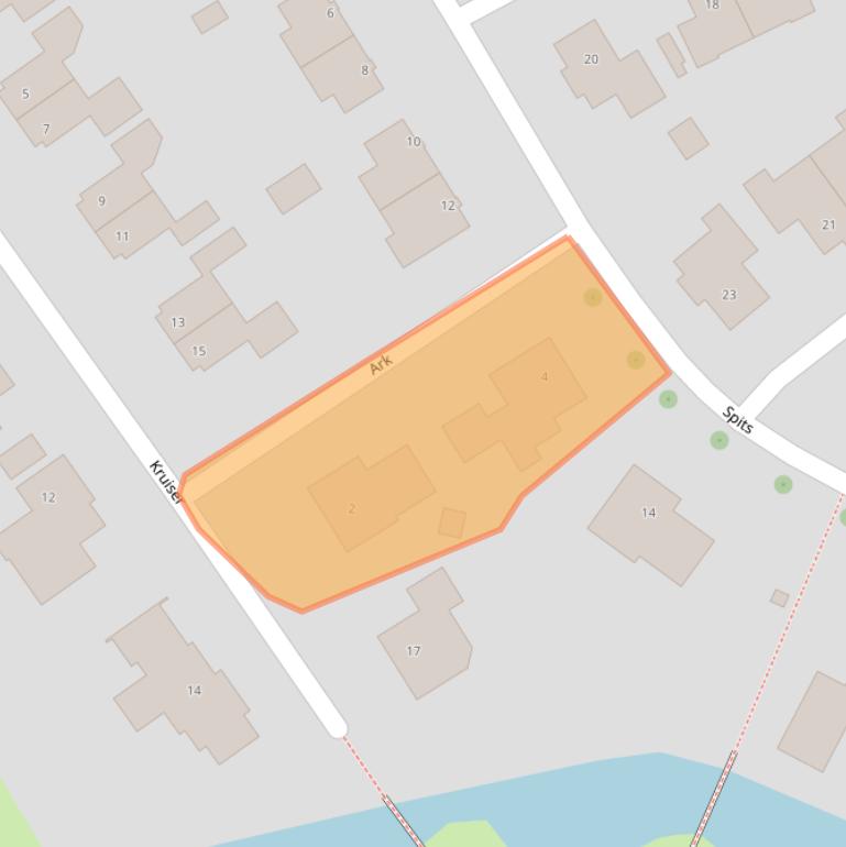 Kaart van postcodegebied 9801RH.