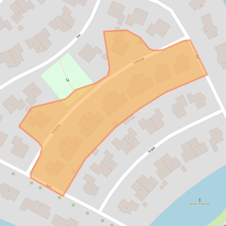 Kaart van postcodegebied 9801RK.