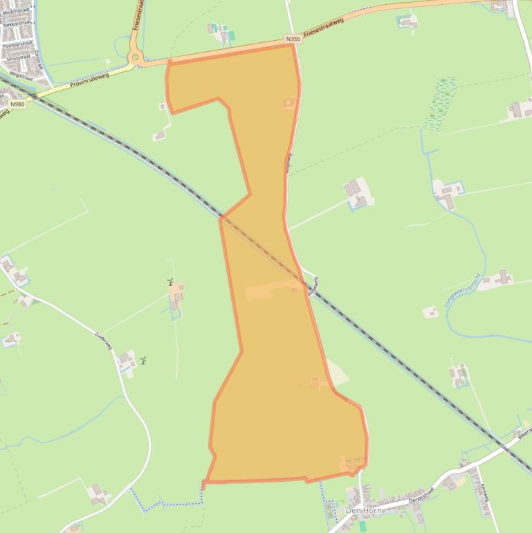 Kaart van postcodegebied 9801TG.