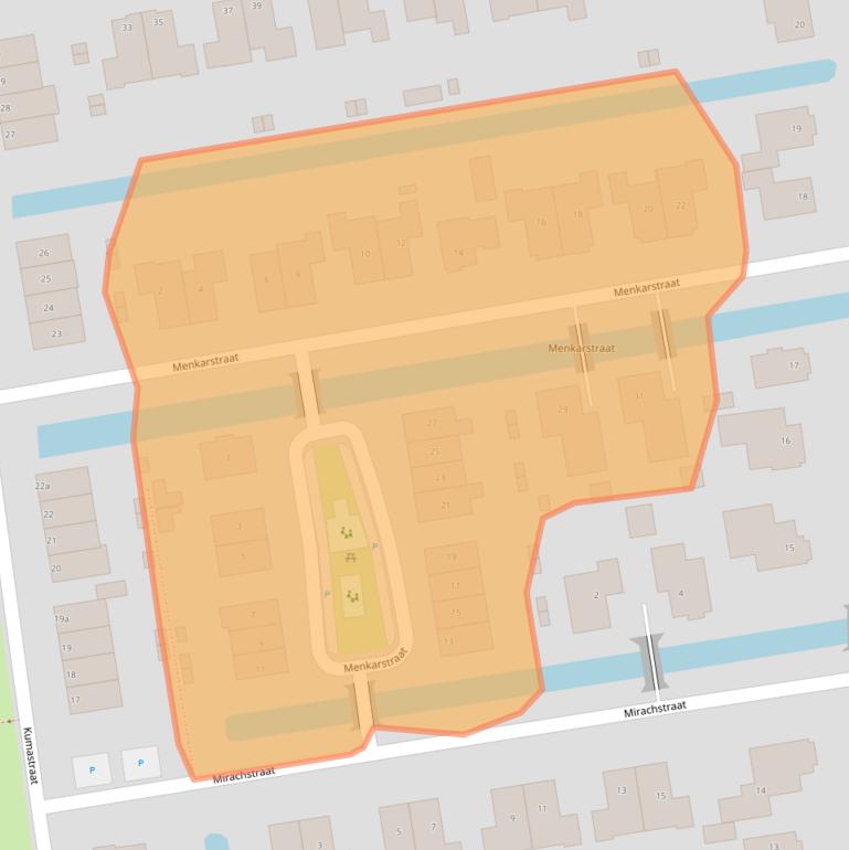 Kaart van postcodegebied 9801VM.