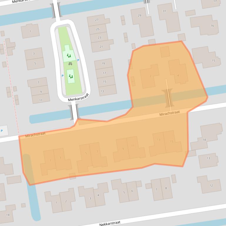 Kaart van postcodegebied 9801VN.