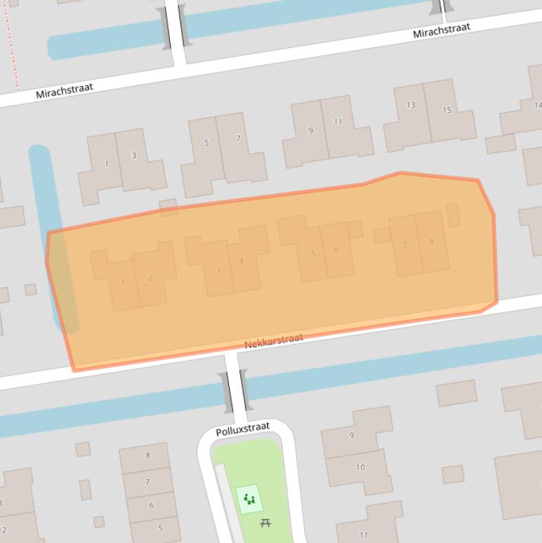 Kaart van postcodegebied 9801VP.