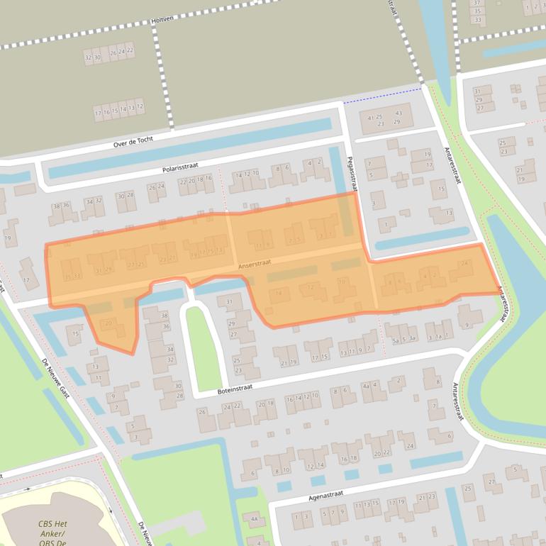 Kaart van postcodegebied 9801WN.