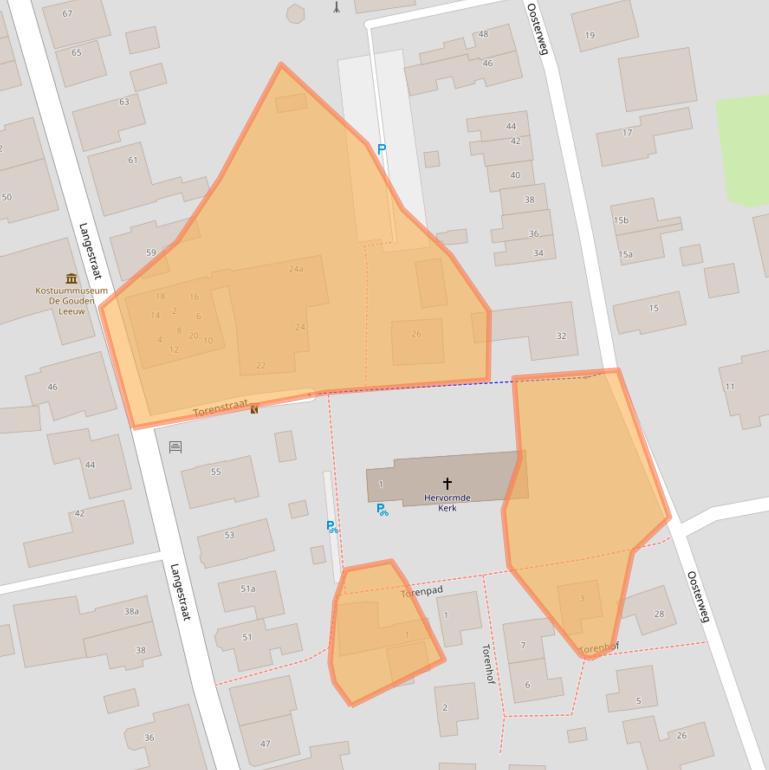 Kaart van postcodegebied 9804PV.
