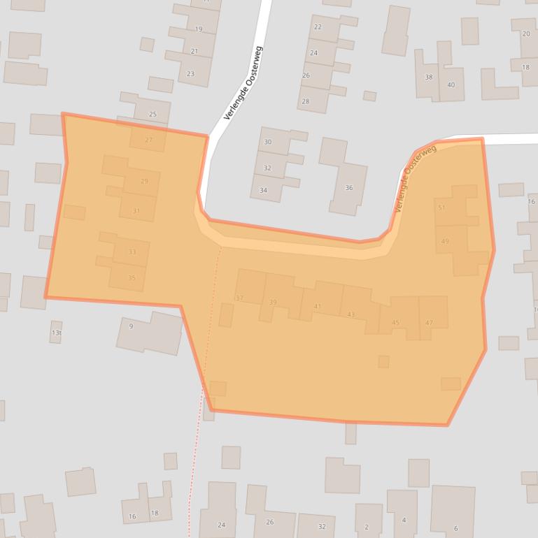 Kaart van postcodegebied 9804RD.