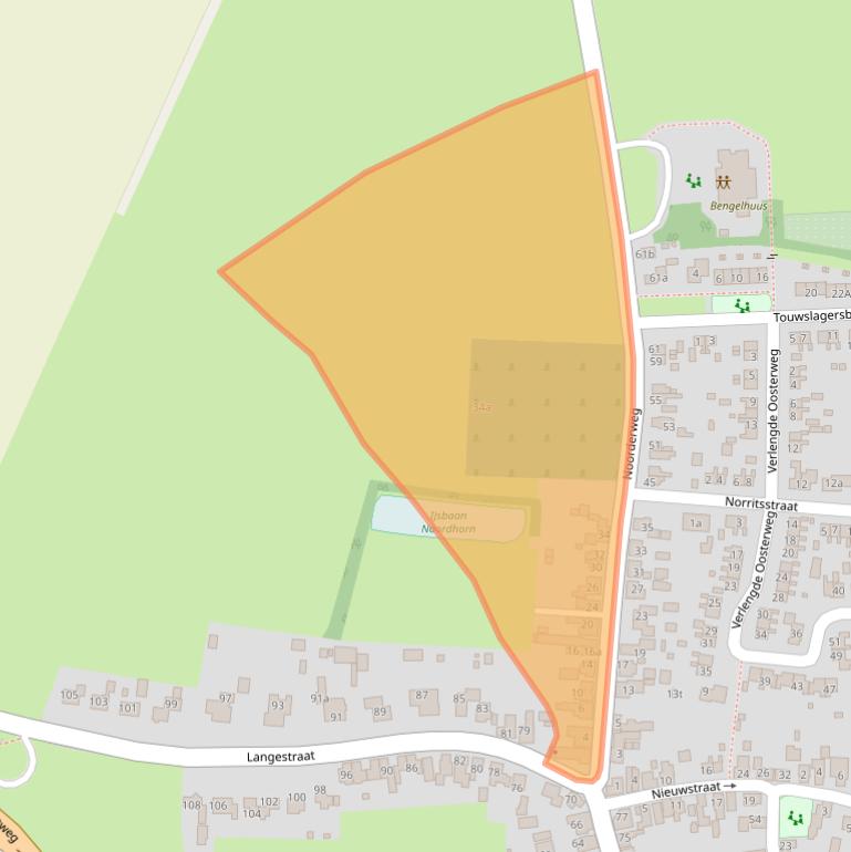 Kaart van postcodegebied 9804RM.