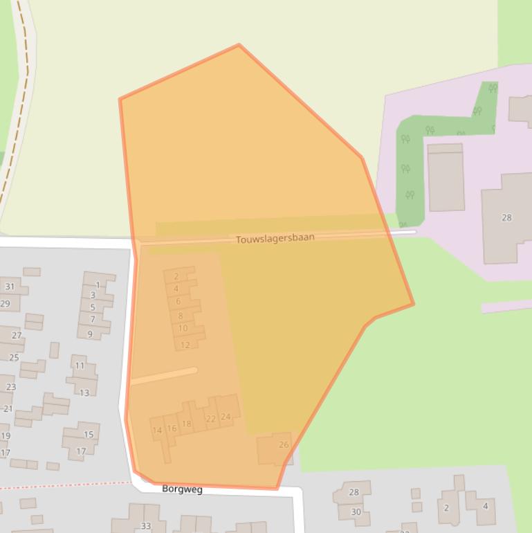 Kaart van postcodegebied 9804RR.