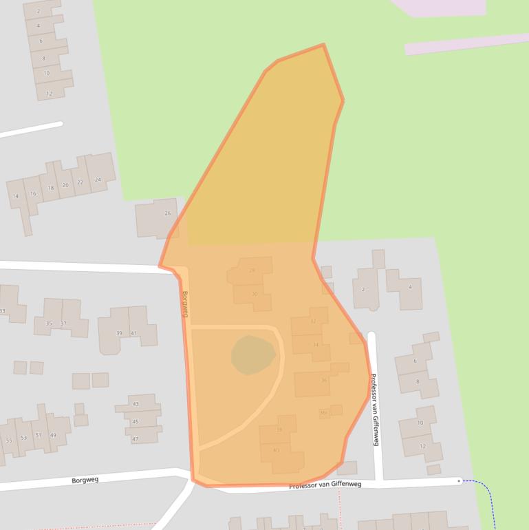 Kaart van postcodegebied 9804RS.