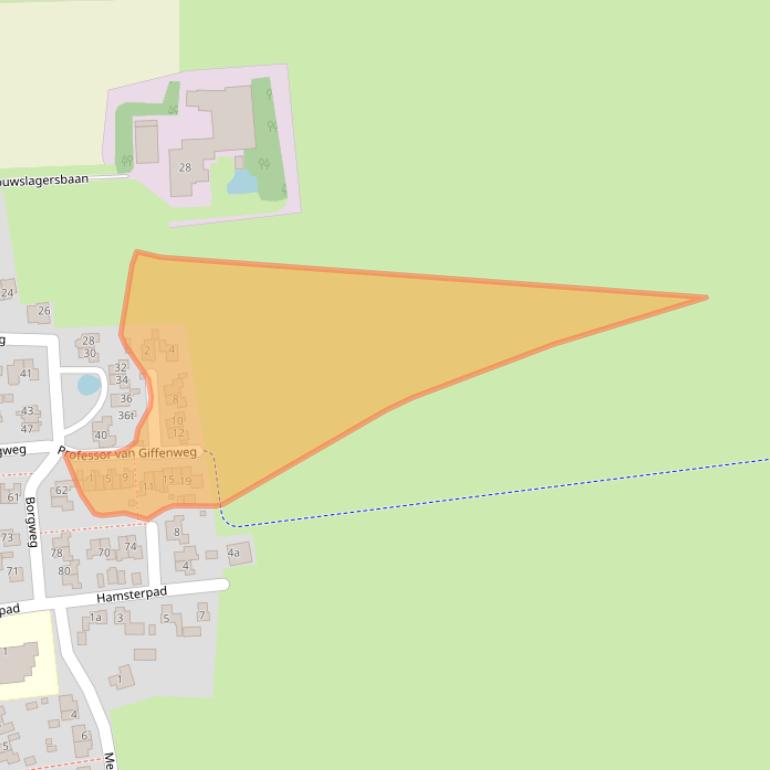 Kaart van postcodegebied 9804RV.