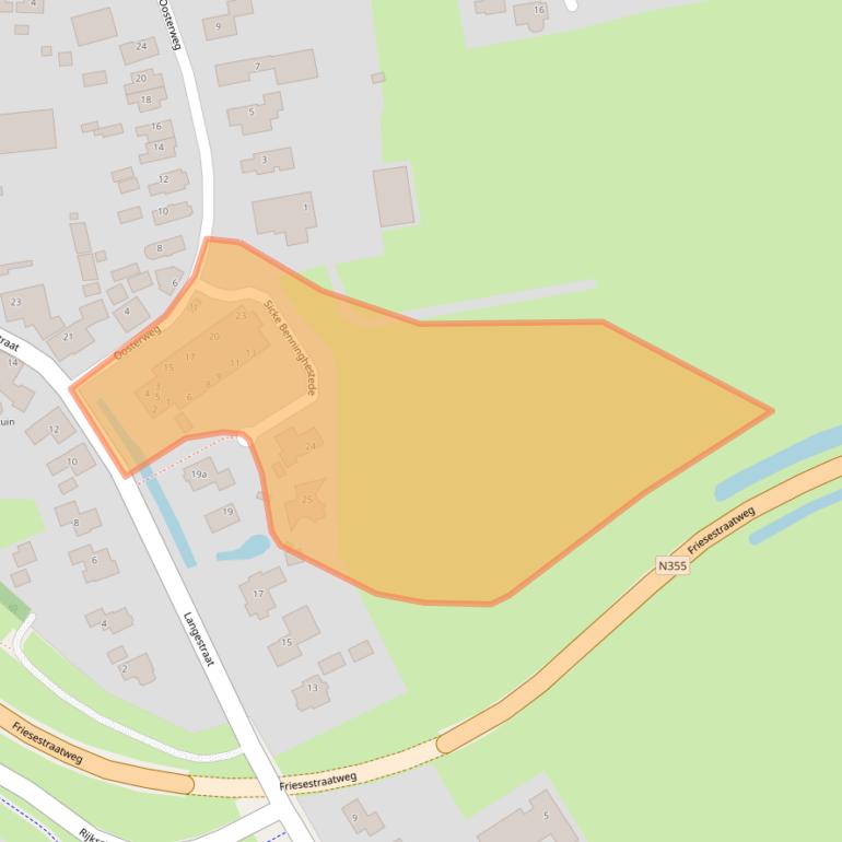 Kaart van postcodegebied 9804SB.