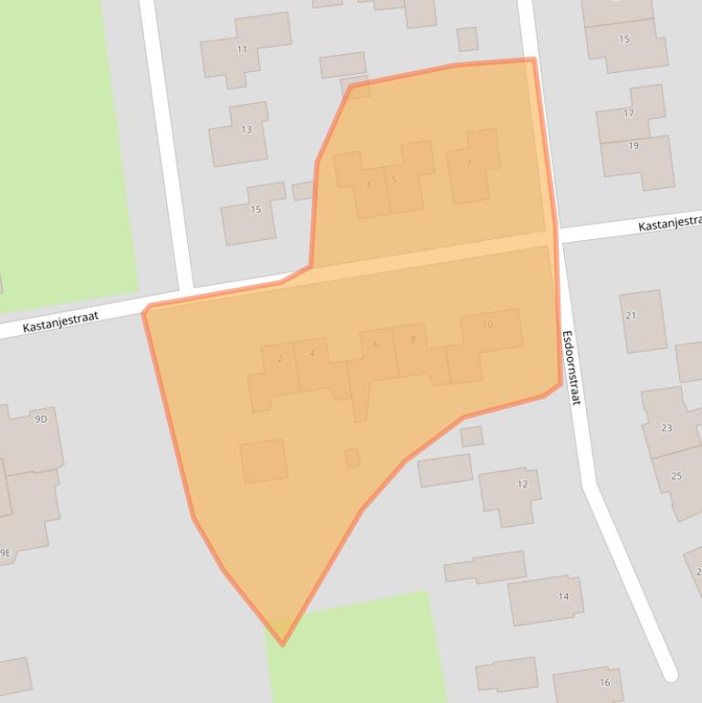 Kaart van postcodegebied 9804SG.