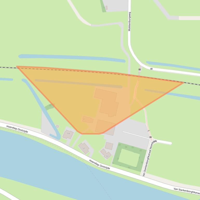 Kaart van postcodegebied 9804TA.