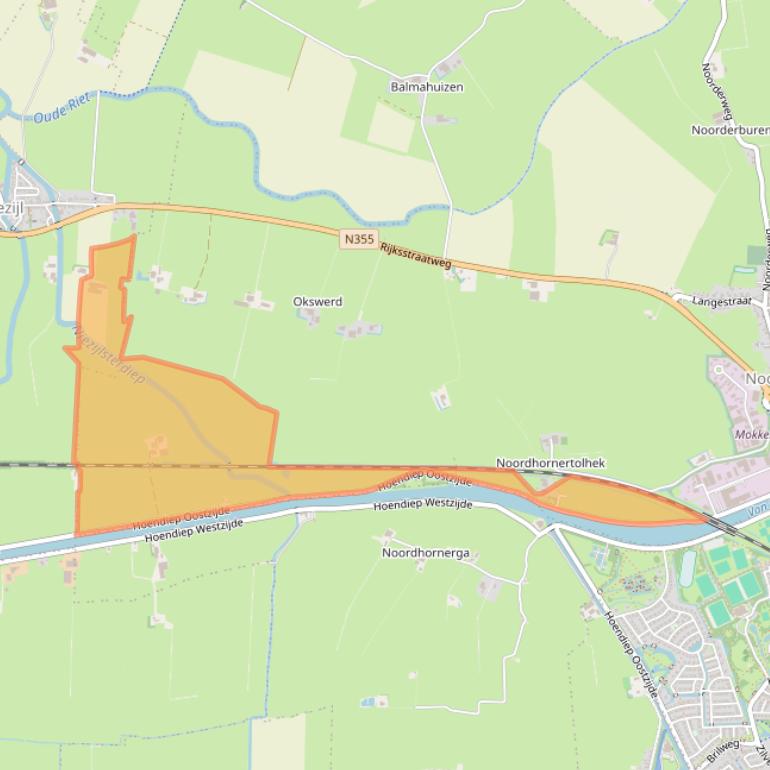 Kaart van postcodegebied 9804TB.