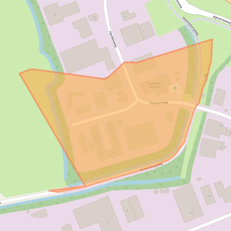 Kaart van postcodegebied 9804TJ.