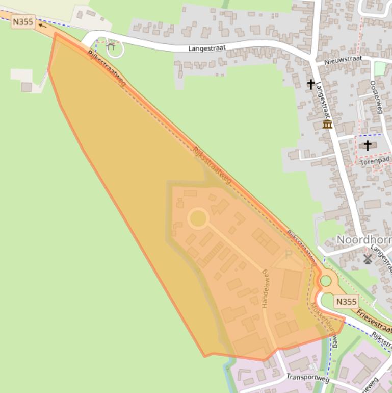 Kaart van postcodegebied 9804TK.