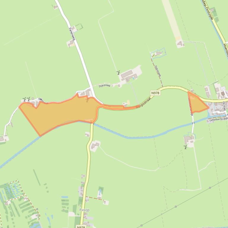 Kaart van postcodegebied 9811TA.