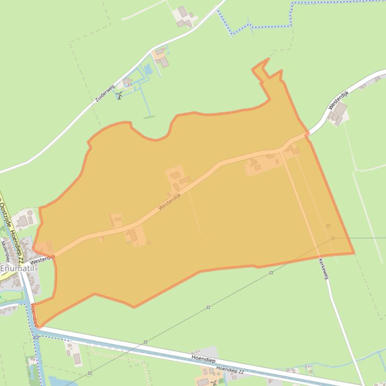 Kaart van postcodegebied 9811TB.