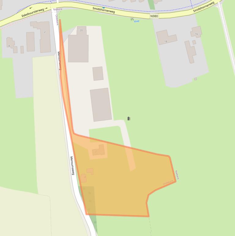 Kaart van postcodegebied 9821PE.