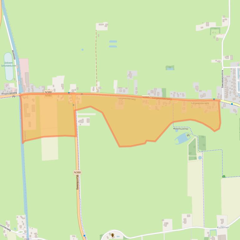 Kaart van postcodegebied 9821PP.