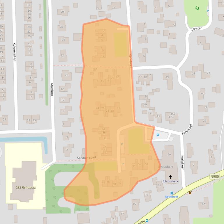 Kaart van postcodegebied 9821PS.