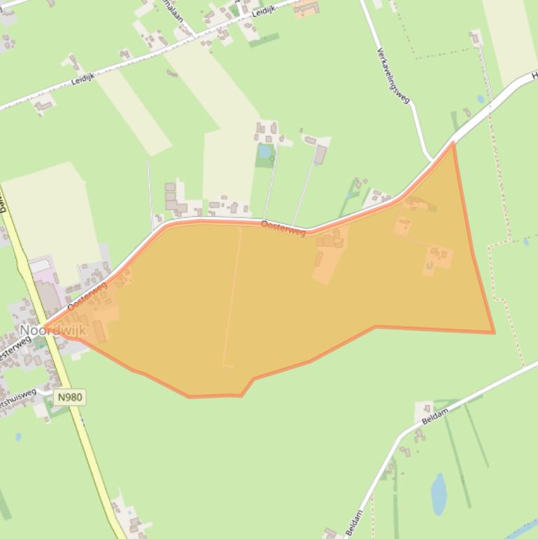 Kaart van postcodegebied 9824PC.