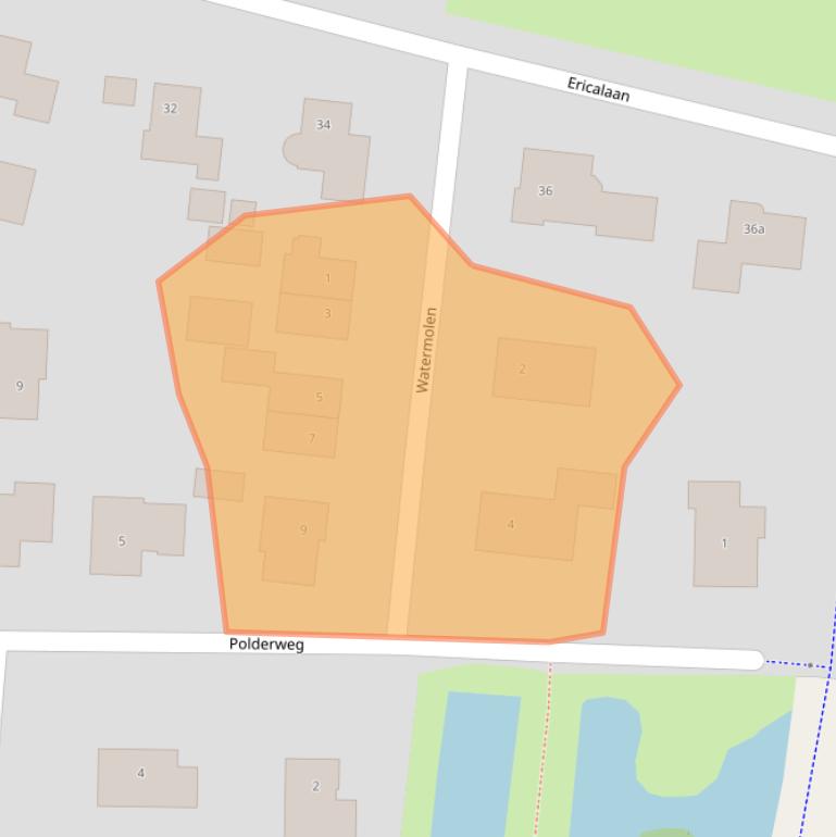 Kaart van postcodegebied 9828PT.