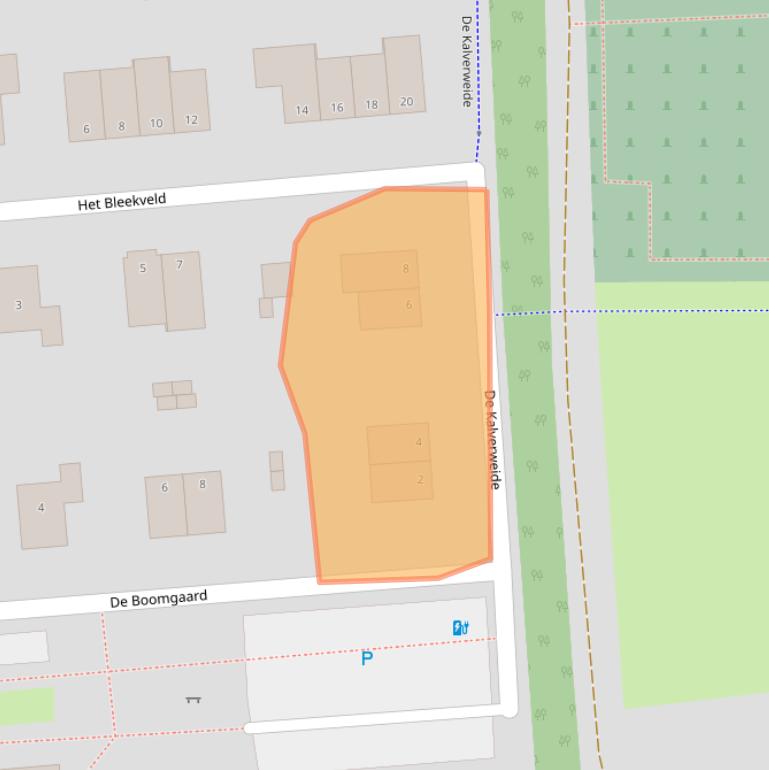 Kaart van postcodegebied 9828RA.