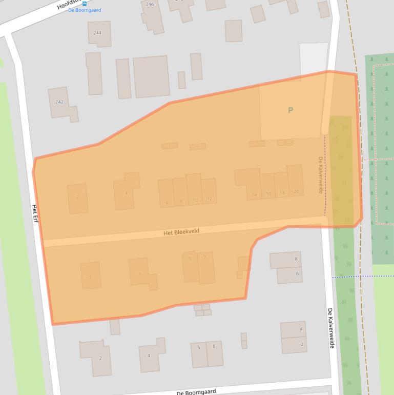 Kaart van postcodegebied 9828RB.