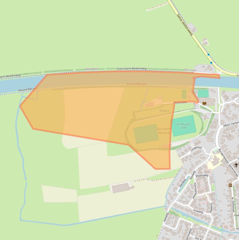 Kaart van postcodegebied 9831NB.