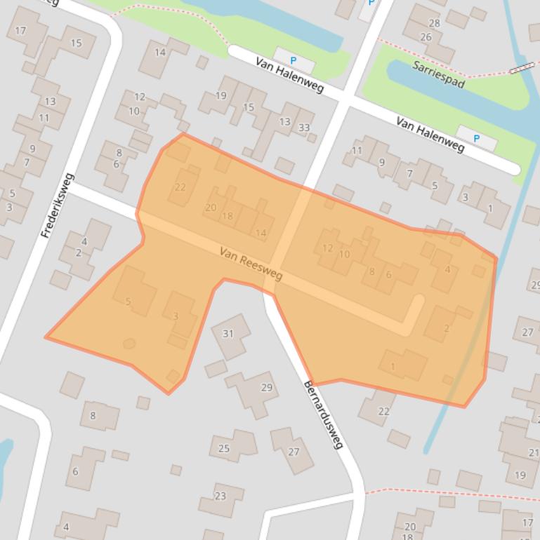 Kaart van postcodegebied 9831NG.