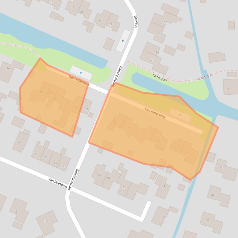 Kaart van postcodegebied 9831NH.