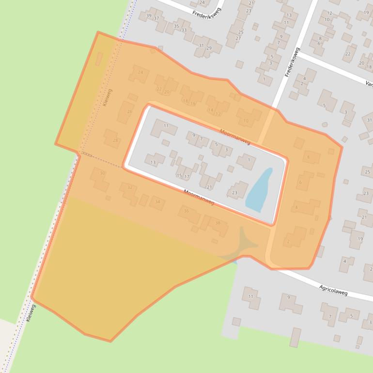 Kaart van postcodegebied 9831NK.