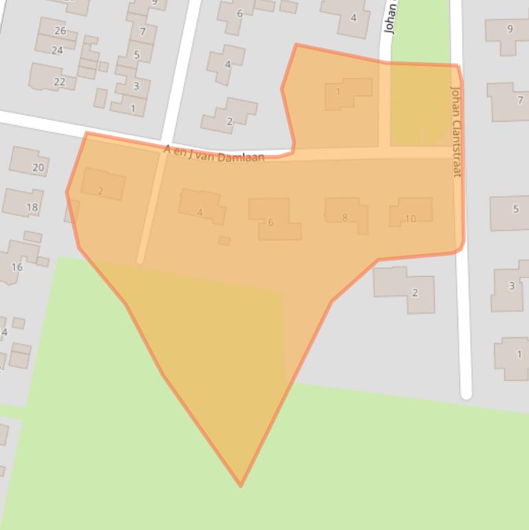 Kaart van postcodegebied 9831PE.