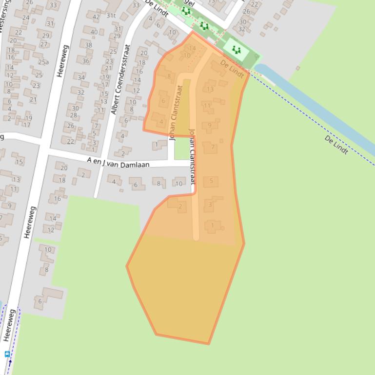 Kaart van postcodegebied 9831PG.