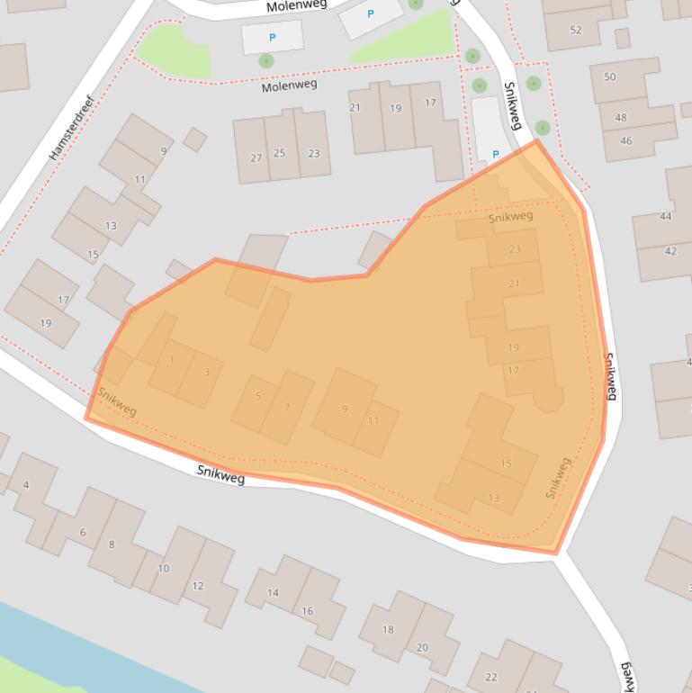 Kaart van postcodegebied 9831PP.