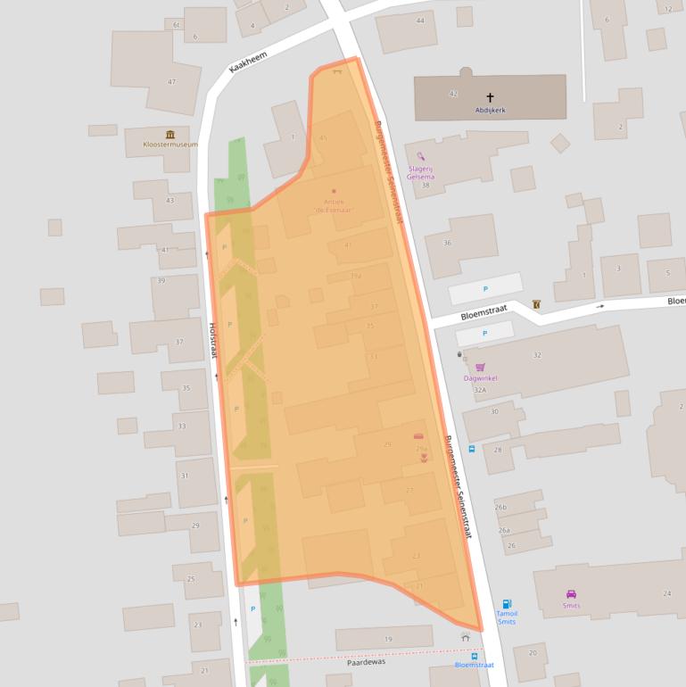 Kaart van postcodegebied 9831PT.