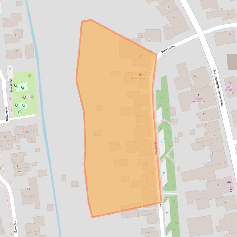 Kaart van postcodegebied 9831RB.