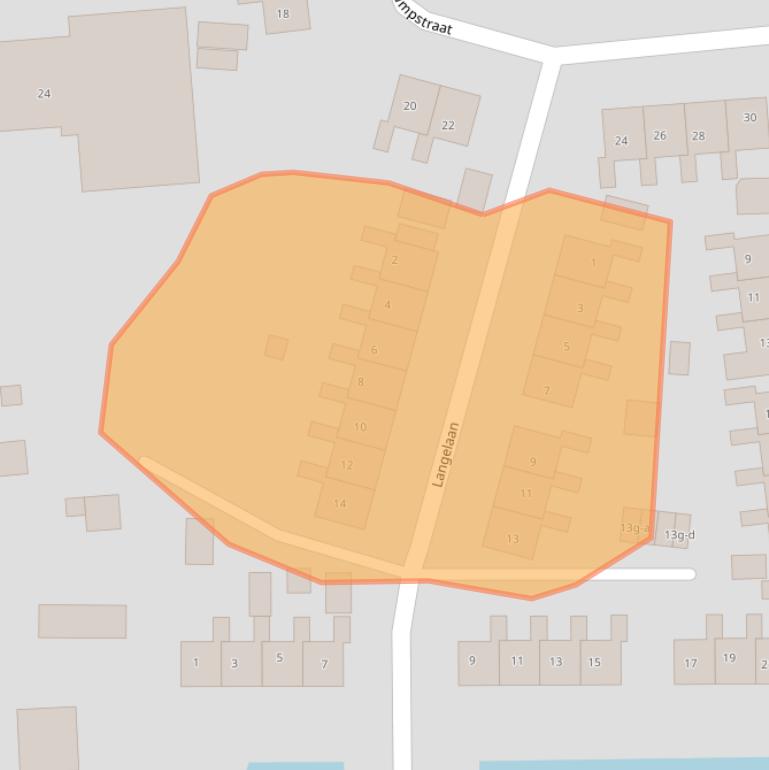 Kaart van postcodegebied 9831RL.