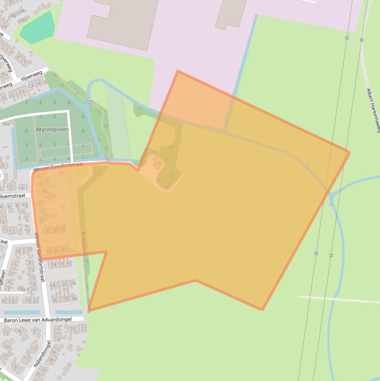 Kaart van postcodegebied 9831RN.