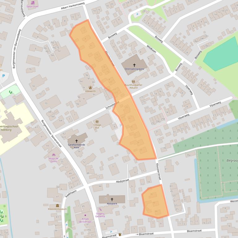 Kaart van postcodegebied 9831RW.