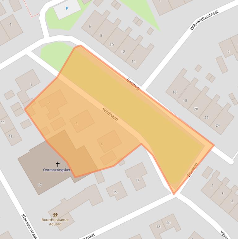 Kaart van postcodegebied 9831SE.