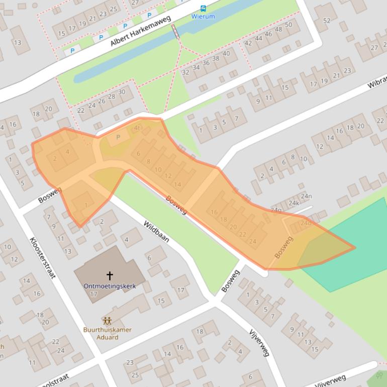 Kaart van postcodegebied 9831SG.