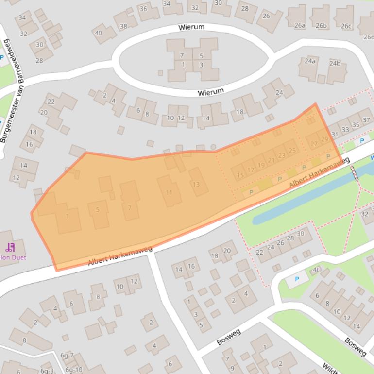 Kaart van postcodegebied 9831SV.