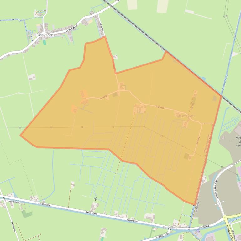 Kaart van postcodegebied 9832TC.