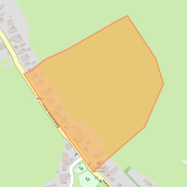 Kaart van postcodegebied 9833PB.