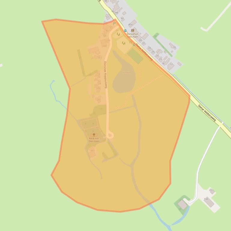 Kaart van postcodegebied 9833PD.