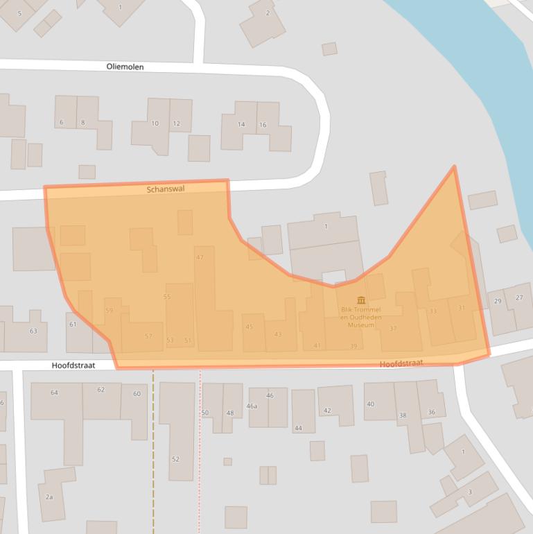 Kaart van postcodegebied 9842PC.