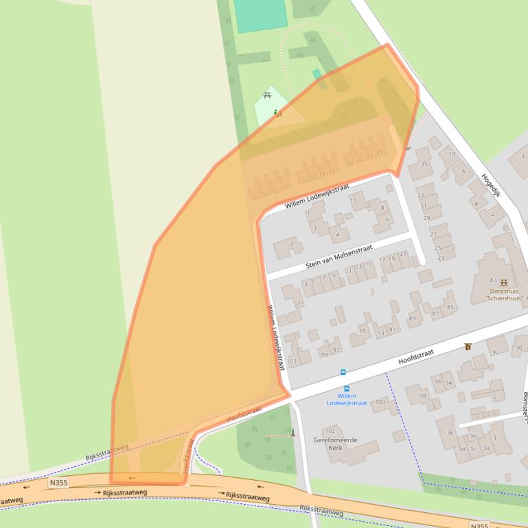 Kaart van postcodegebied 9842PR.